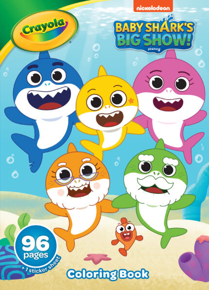 Crayola Clrgbk,96Pgs,Baby Shark,24Pk