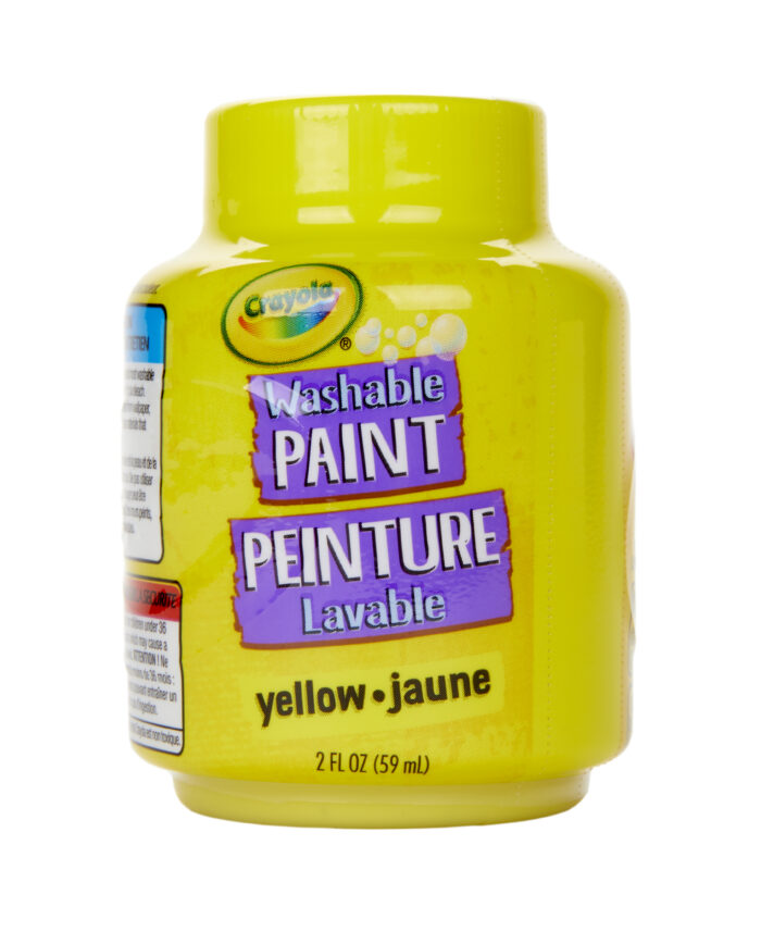 Crayola 2Oz Wh Paint Single,Yellow,S/Band,12Pk - Image 1