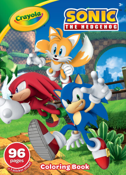 Crayola Clrbk,96Pgs,Sonic,24Pk