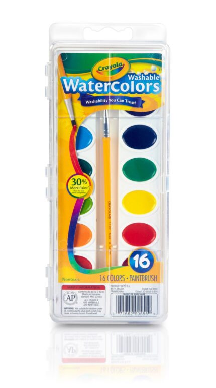 Crayola W/C Set 16-Pan Wash     Cpd