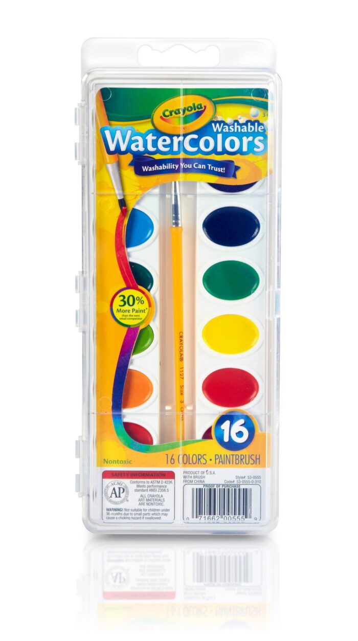 Crayola W/C Set 16-Pan Wash     Cpd - Image 1