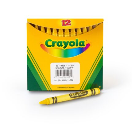 Crayola 12 Ct Bulk Crayons, Regular Size - Yellow