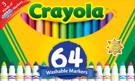Crayola Mkr,64Ct B/L U/C Variety Pk,6Pk,2016