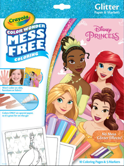 Crayola Cw Princess Glitter Foldalope W/Mkrs,18P