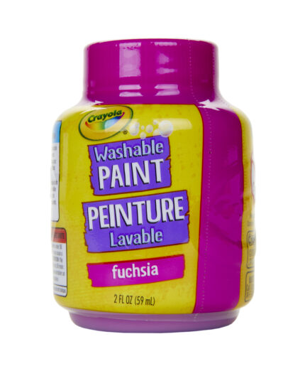 Crayola 2Oz Wh Paint Single,Fuchsia,S/Band,12Pk