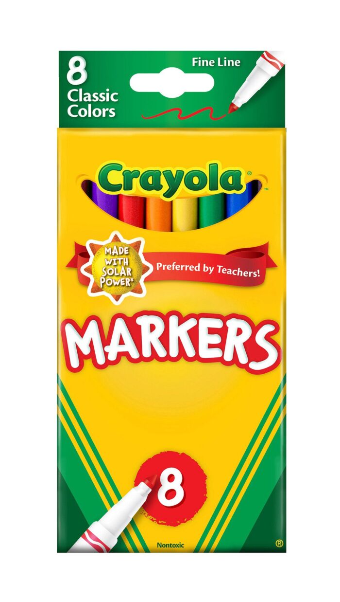 Crayola Mkr 8Ct F/L Classic Reg  Ipd - Image 1