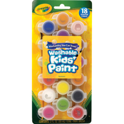 Crayola 18Ct Wsh Pt Pots Clssic/Bold