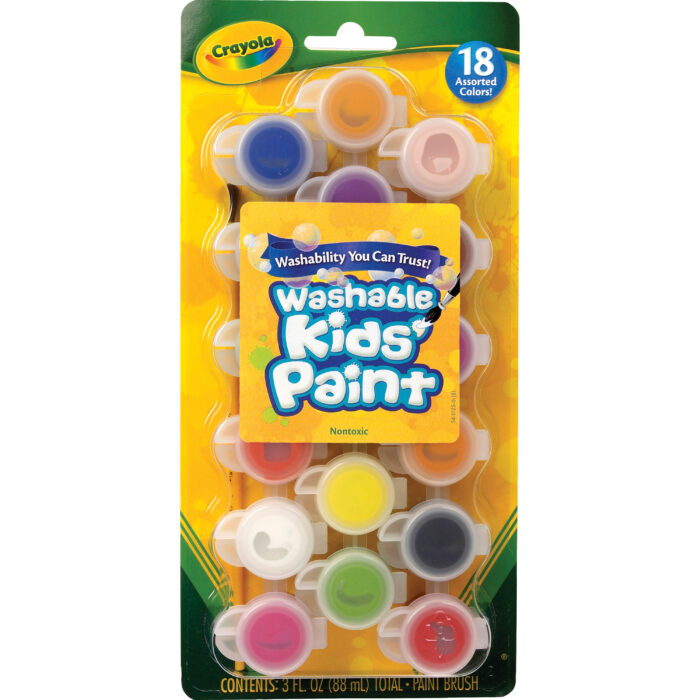 Crayola 18Ct Wsh Pt Pots Clssic/Bold - Image 1