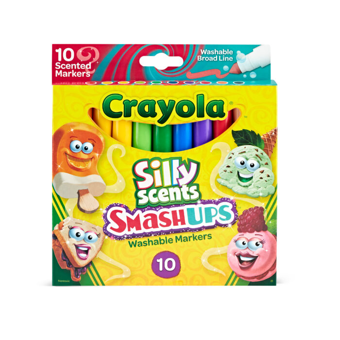 Crayola Mkr,10Ct Bl S/Scents Smash Up,Wh,24Pk - Image 1