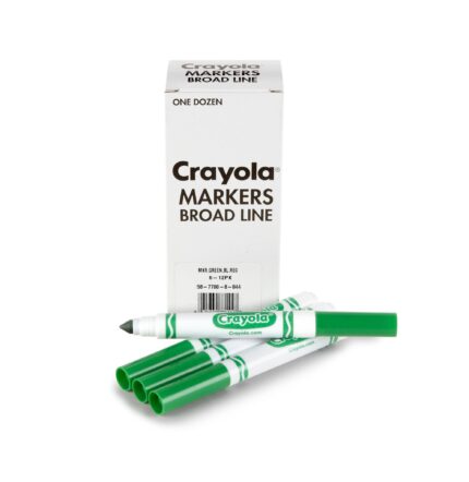 Crayola 12 Ct Bulk Markers, Conical Tip - Green