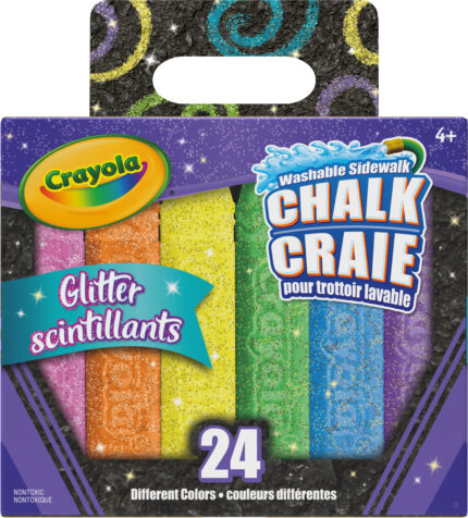 Crayola 24Ct Glitter Chalk,Wsh,6Pk