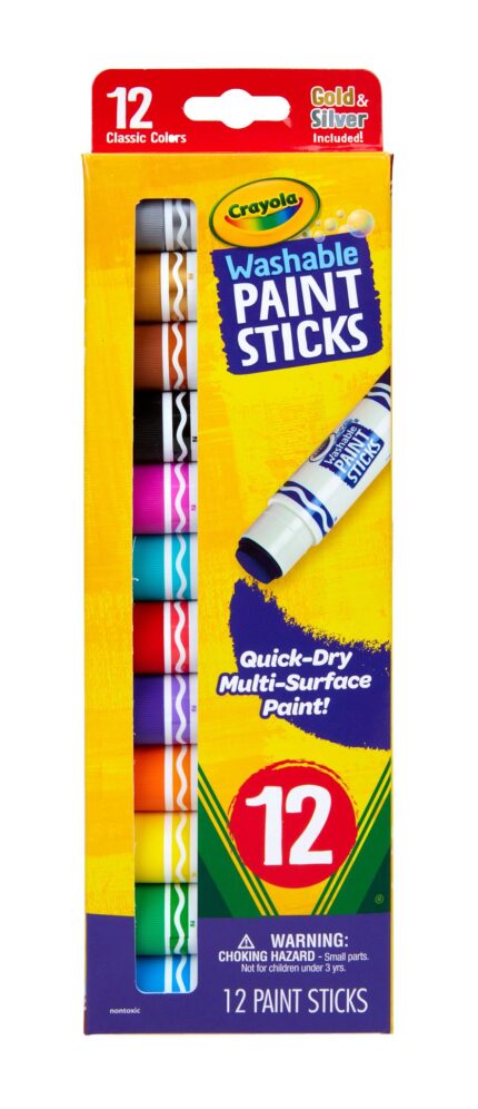Crayola 12Ct Wash Paint Sticks,Classic Clr,24Pk