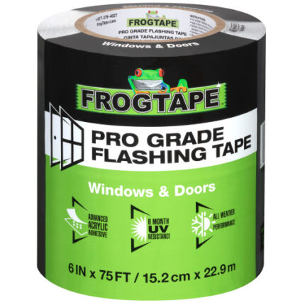 Frogtape Pro Grade Flashing Tape - Black, 6 In. X 75 Ft.