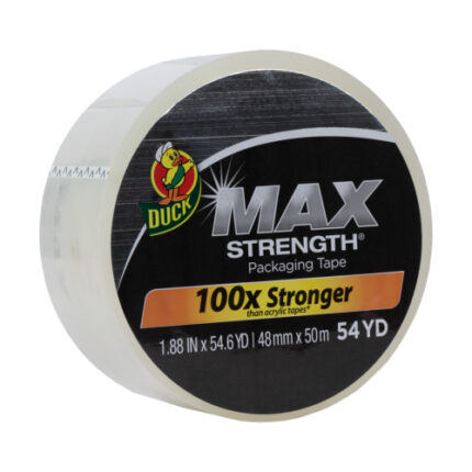 Duck Max Strength Packaging Tape - Clear, 1.88 In. X 54.6 Yd.
