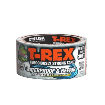 T-Rex Waterproof And Repair Tape  White, 1.88 In. X 10 Yd.