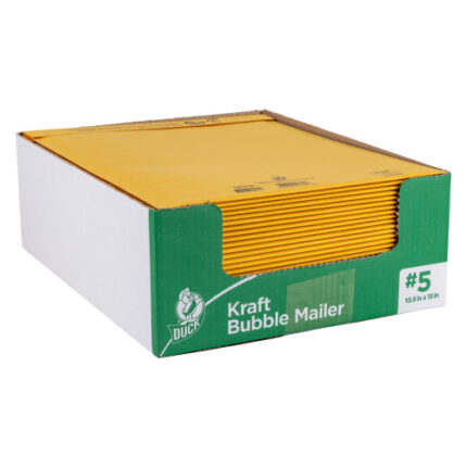 Duck Brand #5 Kraft Bubble Mailer - Manila, 10.5 In. X 15 In.