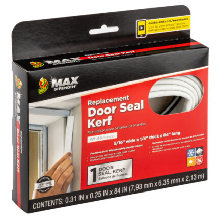 Duck? Brand Max? Strength Replacement Door Seal - White, 84 In.